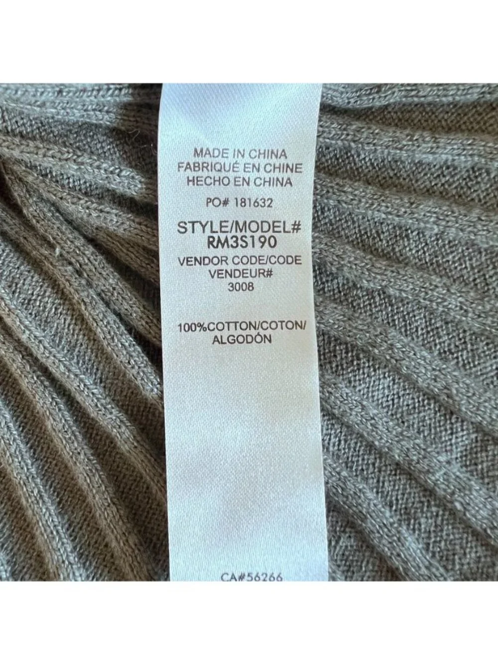 Boho Women Sz L Chunky Ribbed Racerback Tank Top Olive Green Coastal Minimalist - Picture 6 of 11